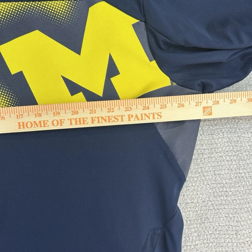 Adidas Sweatshirt Men's 2XL Blue Michigan Wolverines ClimaWarm‎ Full Zip NCAA